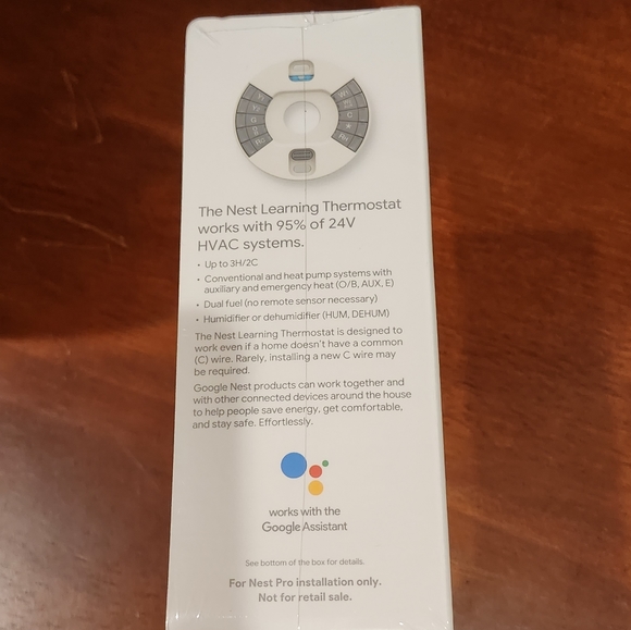 SOLD!!! Google Nest Learning Thermostat 3rd Gen Stainless Steel T3008US - Picture 4 of 6